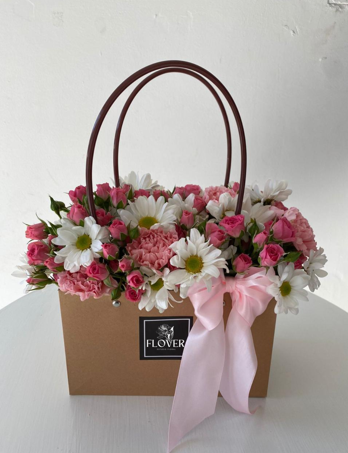 Pink Flower Bag