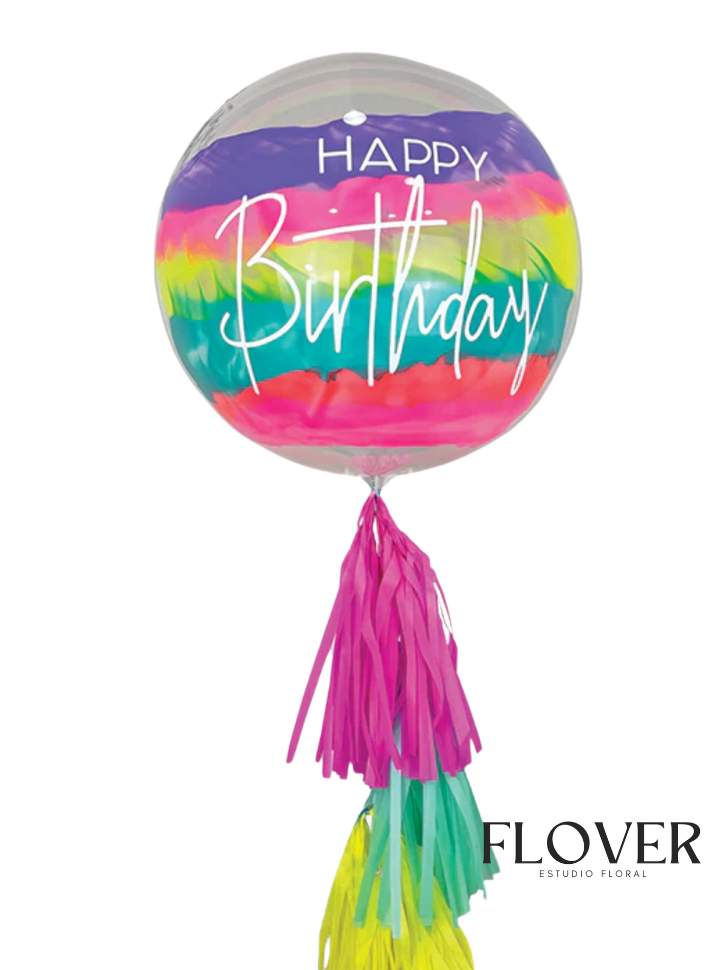 Burbuja franjas neon 24in