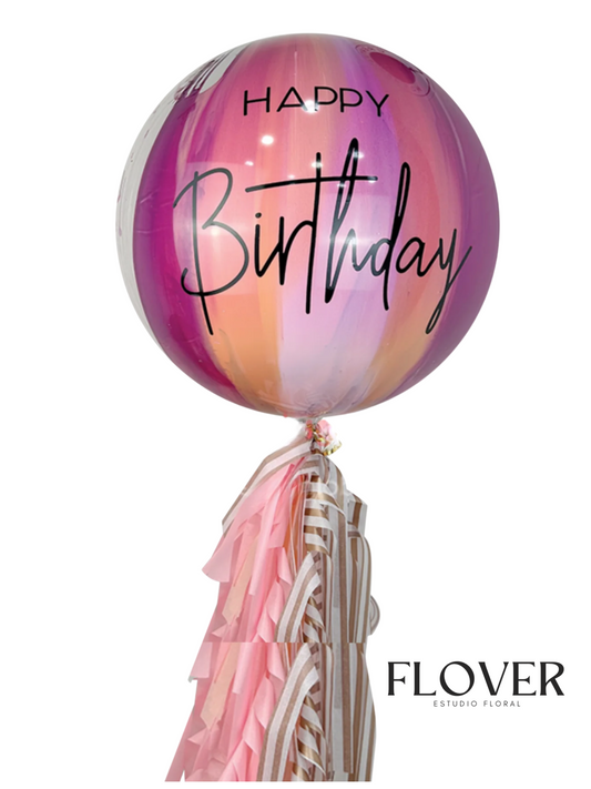 Burbuja slime rosa y vino